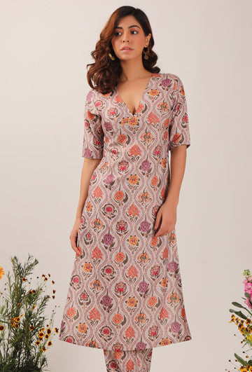Airi  Floral Chintz Straight Kurta
